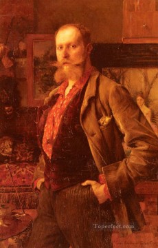 Retrato de Gustave Courtois Pascal Dagnan Bouveret Pinturas al óleo